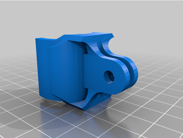 gopro monte 22mm tocha 3D print model - Mito3D