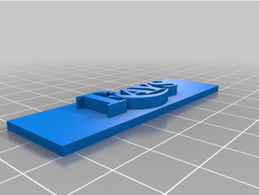 Tampa Defne ışınlar logo 3d print model - Mito3D