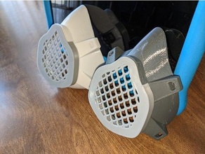 filter grill modification bolivair style covid mask 3d print model - Mito3D