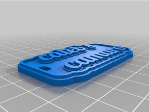 calebmy personalizado multilinha etiqueta chaveiro 3d print model - Mito3D