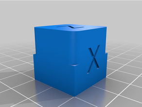 calibrazione cubo 20x20x20 test 3d print model - Mito3D