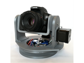 dslr telecamera padella inclinare montare stepper motore guidato gimbal canone meccanismo 3d print model - Mito3D