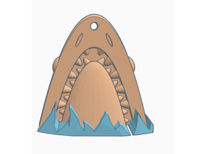 jaws earring 3d print model - Mito3D