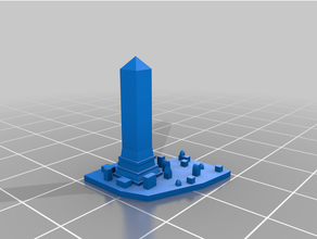 obélisque choc cultures jeu plateau miniature remplacement 3d print model - Mito3D