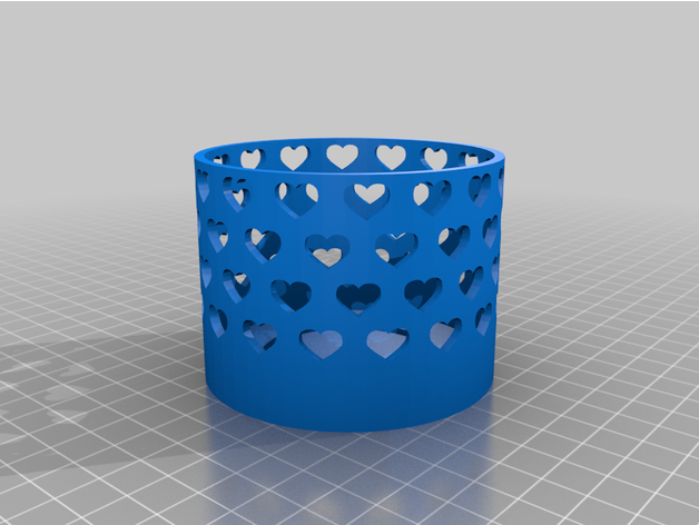 Çay ışık kalp mum Kulp destek tealight 3D print model - Mito3D
