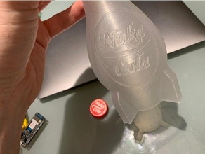 nuka Coca Cola bottiglia ricaduta 3d print model - Mito3D