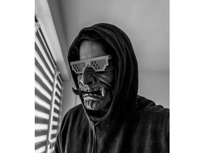 samuray ilham maske tasarım fantezi destek giyilebilir 3d print model - Mito3D
