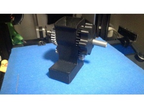 grinder - double gear dual drive 3d print model - Mito3D