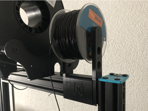 sidewinder x1 spoolholder small spools artillery filament spool holder flexible flexismart keenovo mount ninjaflex tiny tpu wall 3d print model - Mito3D