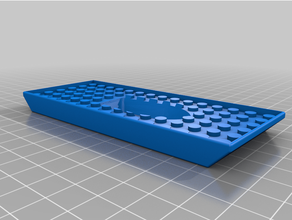 3dbenchy barge lego studs 3d print model - Mito3D
