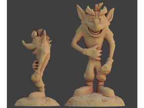 choque bandicoot figurilla 3d print model - Mito3D
