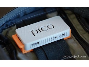 pico - mounting bracket holder pi case raspberry 3d print model - Mito3D