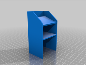 nevpi mini lectern motion furniture lectern- miniature podium stopmotion 3d print model - Mito3D
