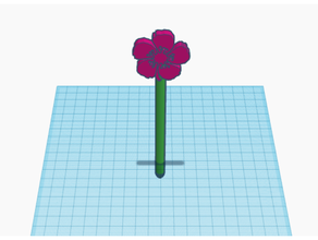 Hawaii çiçek dolma kalem 3d print model - Mito3D