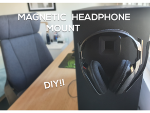 headphone mount magnetic 3d print model - Mito3D