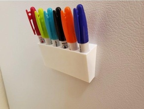 magnetic marker holder kitchen markers office organization 3d print model - Mito3D