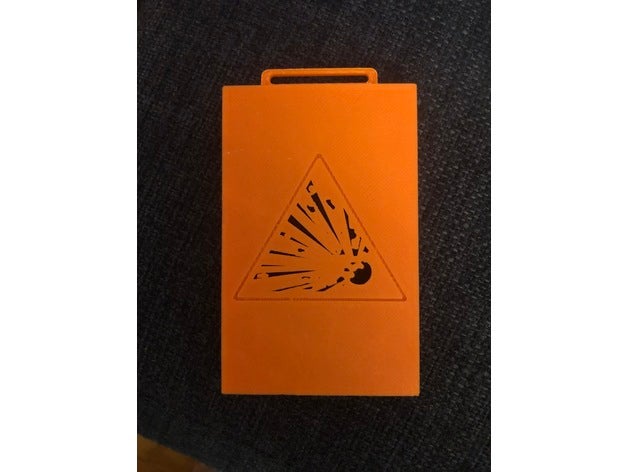 explosif danger titulaire soutien Célibataire cartes carte identification 3D print model - Mito3D