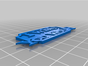 özelleştirilmiş nami dilek plakası 2 kürek çekmek 3d print model - Mito3D