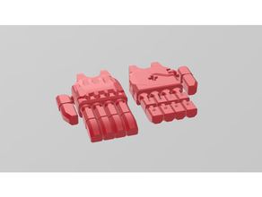 bionicle articulated hand bars 3d print model - Mito3D