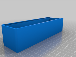 parametric box sliding lid - split models 3d print model - Mito3D