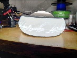 filamento rodar anillo lámpara 3d print model - Mito3D