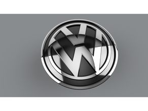 vw centre wheelcap 3d print model - Mito3D