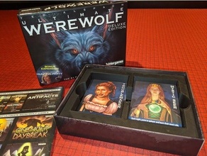 ultimate werewolf deluxe edition board game box insert organizer boardgame 3d print model - Mito3D