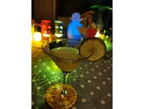 Palme Cocktail Stock Topper Trinken Getränke Insel Tiki tropisch 3d print model - Mito3D