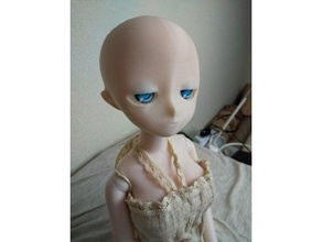 kasca-style magnet joint doll extended parts eye girl head kasca toy 3d print model - Mito3D