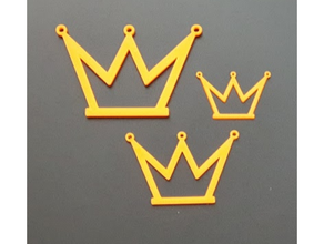 corona pendente collana Giorno reale ciondoli 3d print model - Mito3D