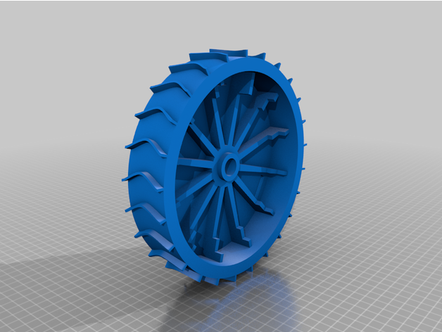 robot pelouse tondeuse roue 3D print model - Mito3D