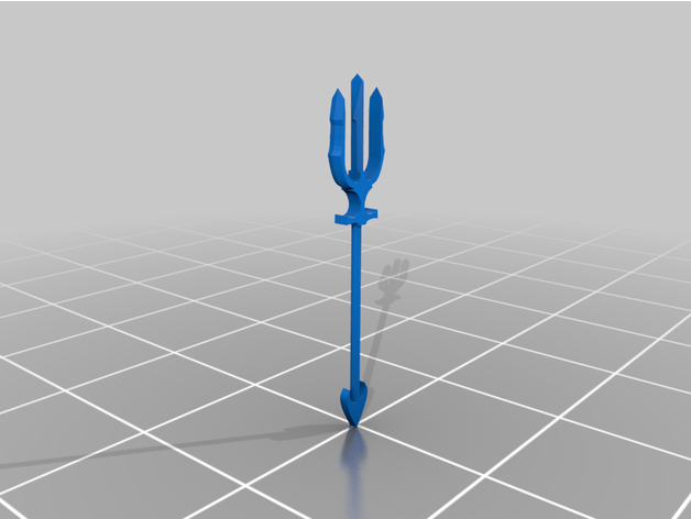 Aquaman trident 3D print model - Mito3D