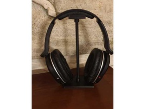 braquage casque écouteurs conception facile impression headphoens musique porta supporter soutien 3d print model - Mito3D