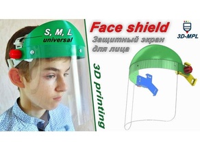 Gesicht Schild 3d mpl covid19 covidfaceshield Covidmask Schutzmaske Gesichtsschutz 3d print model - Mito3D