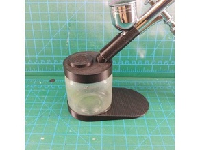 airbrush paint purge cleaning pot painting 3d print model - Mito3D