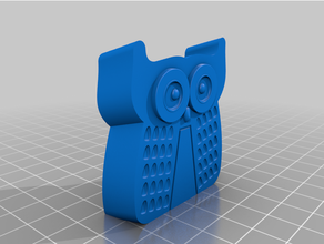 hibou décoration oiseau remplissage soutien 3d print model - Mito3D