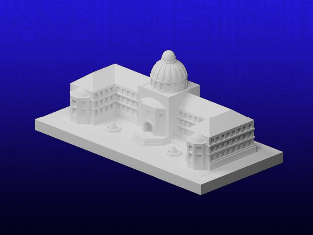 Greeblecity müze 3D print model - Mito3D