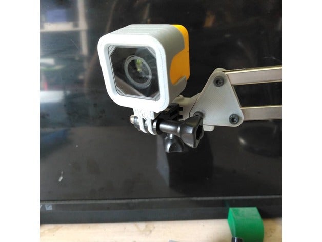 caddx orque caméra titulaire soutien dauphin monter Go Pro session 3D print model - Mito3D