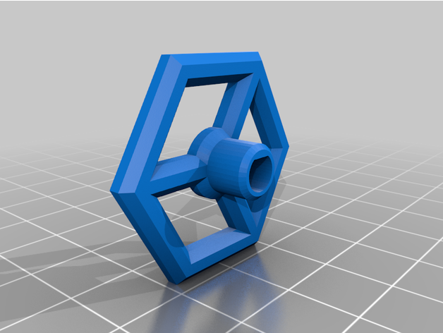 hexadécimal bouton 3D print model - Mito3D