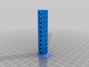 torre temperatura anycubic 4max Pro temptower prueba impresión 3d print model - Mito3D