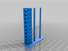 torre temperatura prueba retraccion retracción 3d print model - Mito3D