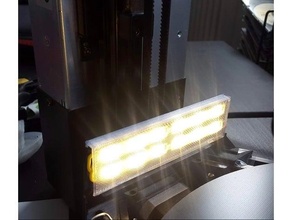 anycubic kossel 12v LED Licht Startseite Mantel 2 Reihen Delta Drucker 3d print model - Mito3D