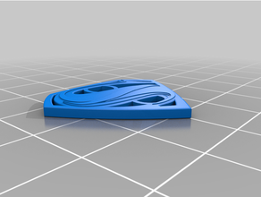 superhombre 2 agujero botón remezclar 3d print model - Mito3D