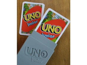 uno junior - simple deck box card playing 3d print model - Mito3D