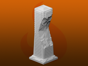 greeblecity ruins skyscraper vi greeblecityruins 3d print model - Mito3D