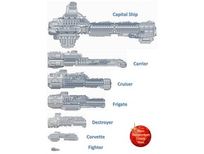 mars independent colony fleet miniature spaceship starship 3d print model - Mito3D
