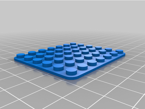 customized lego-compatible brickbase platz 6x7 3d print model - Mito3D