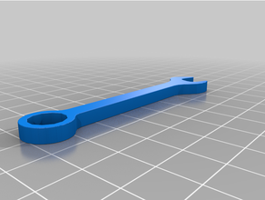 wrench key fob 3d print model - Mito3D