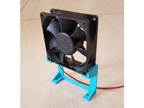 80mm pc ventilador ficar pé 3d print model - Mito3D