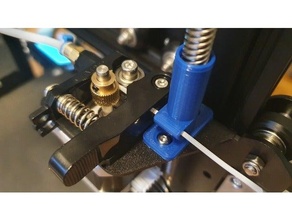 ender 3 pró filamento guia z axis parafuso avanço guarda crialidade extrusora fuso eixo 3d print model - Mito3D